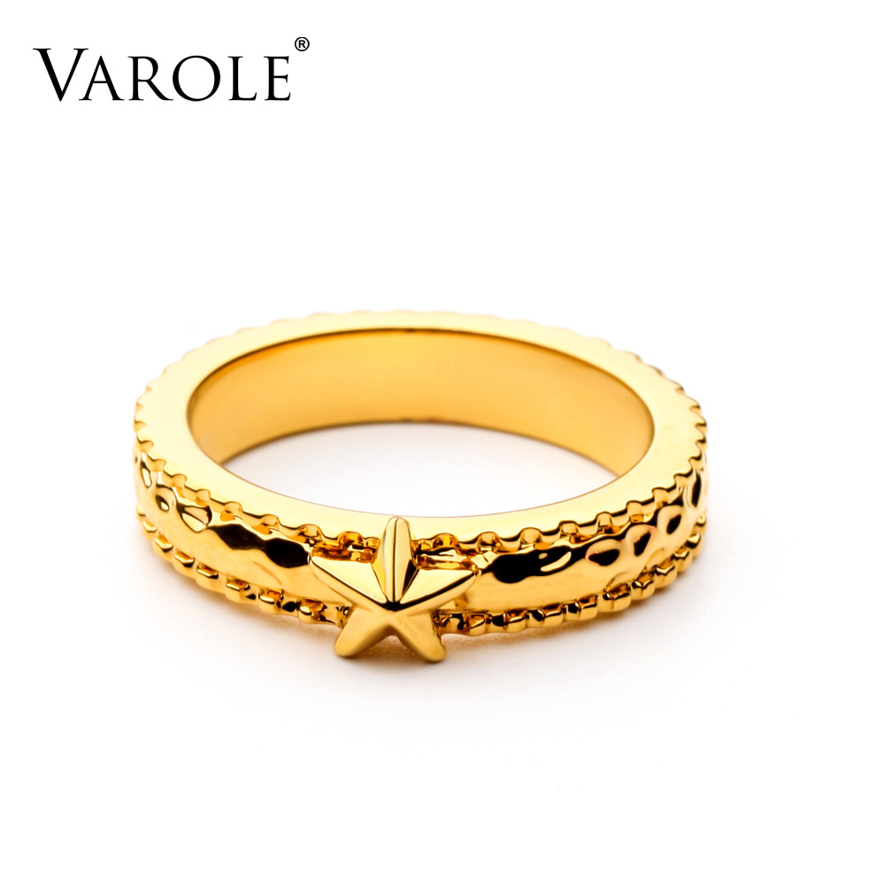 VAROLE Star Rings For Women Gold Color Geometric Circle Ring Fashion Jewelry Friend Gifts Anillos Mujer
VAROLE Star Rings For Women Gold Color Geometric Circle Ring Fashion Jewelry Friend Gifts Anillos Mujer