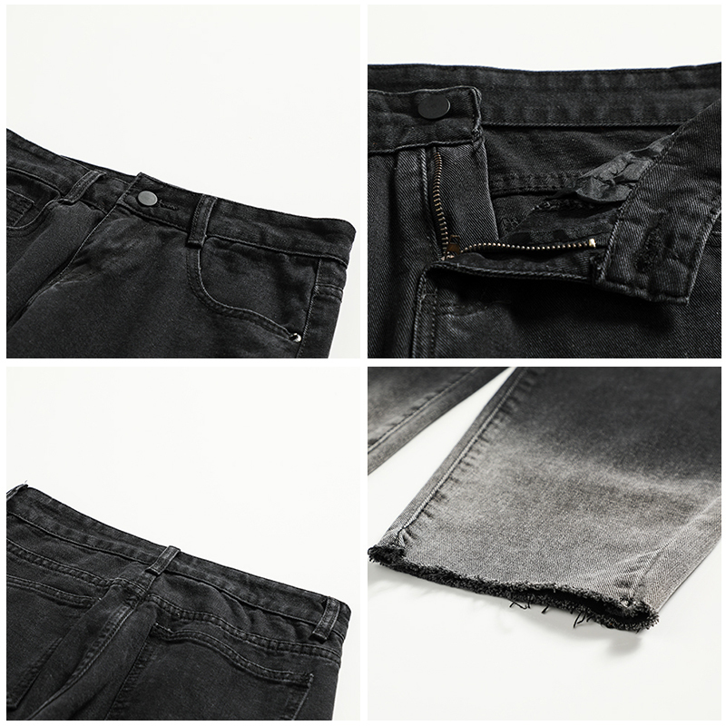 Autumn Men's Gradual Change Color Baggy Homme Jeans Cargo Pocket Mens Trousers Bf Wind Fashion Loose Casual Pants S-2XL 201123