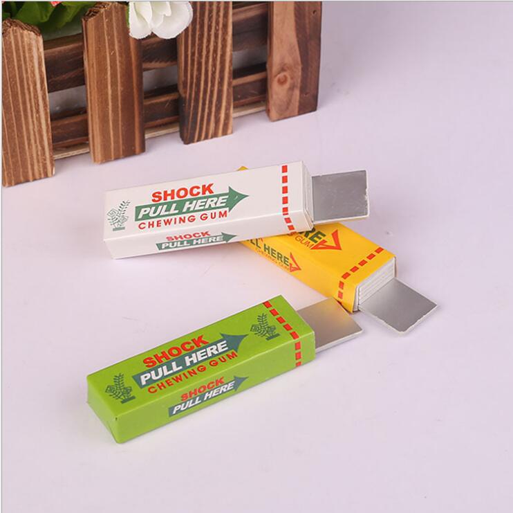 Funny Safety Trick Joke shoker Toy Electric Shock Shocking Pull Head Chewing gum Gags novelty item toys for children
Funny Safety Trick Joke shoker Toy Electric Shock Shocking Pull Head Chewing gum Gags novelty item toys for children