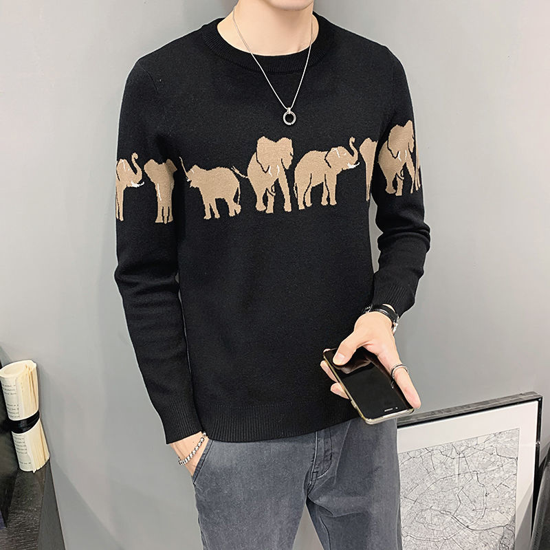 2021 New Male Sweater Autumn New Personality Beautiful Mesh Based Fashion Around the Neck Gray Warm Clothes PKOC, Black
2021 New Male Sweater Autumn New Personality Beautiful Mesh Based Fashion Around the Neck Gray Warm Clothes PKOC, Black