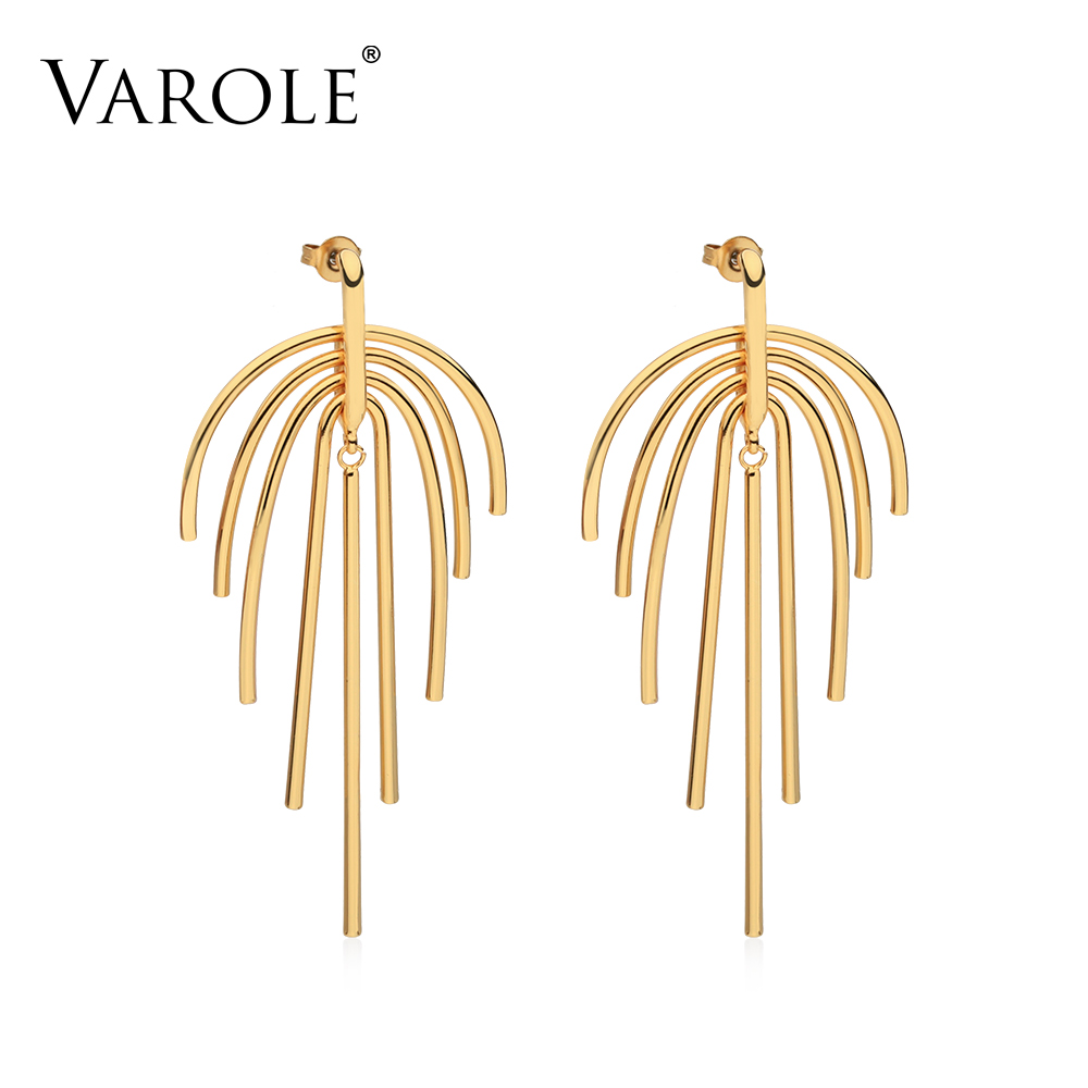 VAROLE Swing Lines Dangle Earrings Gold color Earings Drop Earrings For Women Long Earring Fashion Jewelry Pendientes Mujer Moda
VAROLE Swing Lines Dangle Earrings Gold color Earings Drop Earrings For Women Long Earring Fashion Jewelry Pendientes Mujer Moda