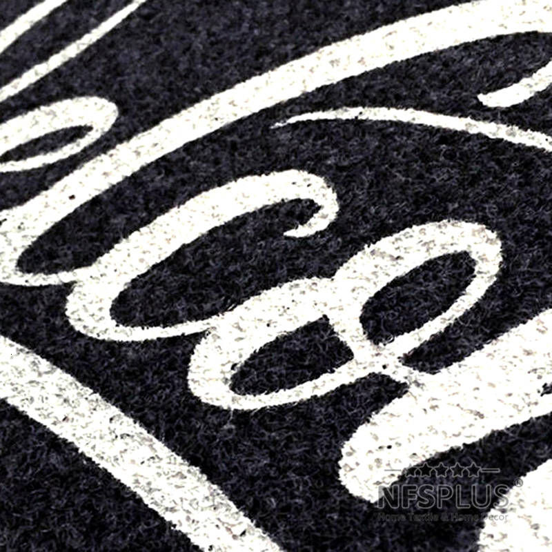Welcome Front Door Mat Entrance mat 40x60cm Polyester Waterproof TPR Anti-Slip Hallway Floor Durable Outdoor Carpet 220301