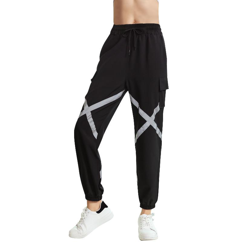 Women Baggy Jogger Pants Elastic Moisture-wicking Quick-dry Criss-Cross Straps Pocket Harem Cargo Pants Yoga Sports, Black
Women Baggy Jogger Pants Elastic Moisture-wicking Quick-dry Criss-Cross Straps Pocket Harem Cargo Pants Yoga Sports, Black
