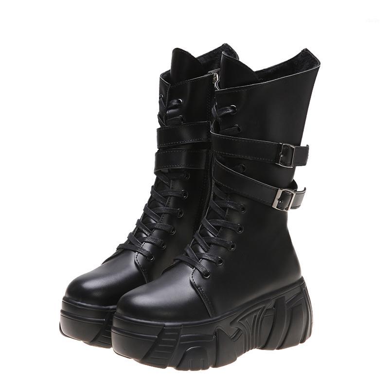 8cm platform women boots leather lace up women boots high quality fashion shoes winter1, Black
8cm platform women boots leather lace up women boots high quality fashion shoes winter1, Black