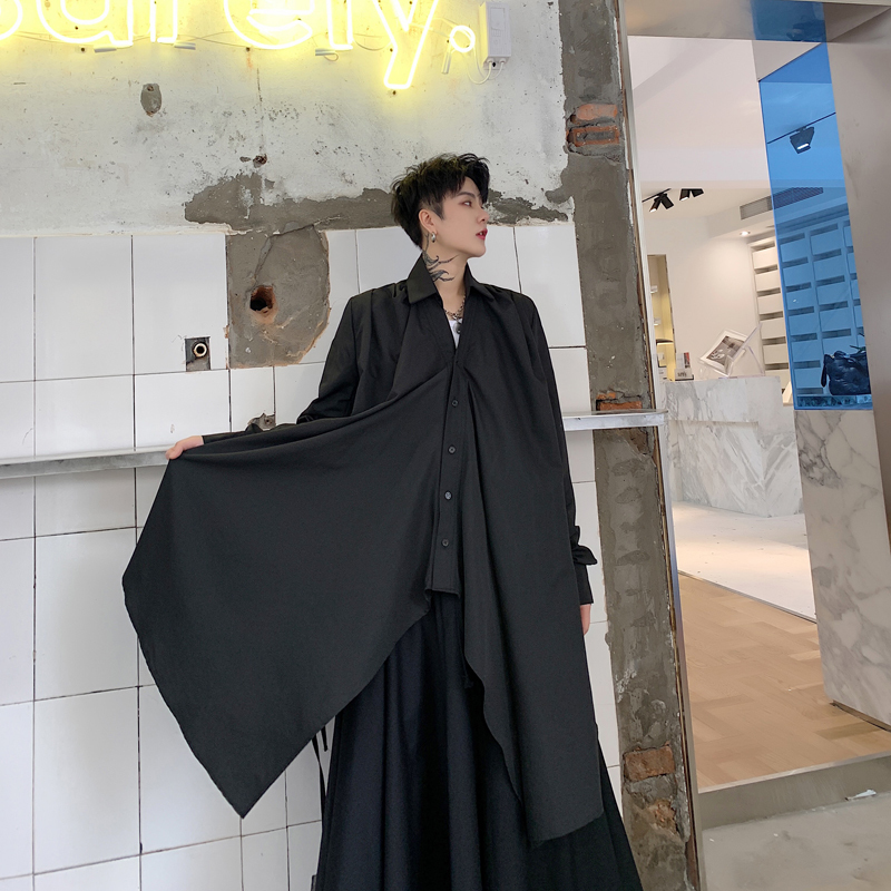 2021 Men Black Autumn White Irregular Hip Hop Long Shirt with Occasional Male Sweater Harajuku Elegant Shirts Gd4m
2021 Men Black Autumn White Irregular Hip Hop Long Shirt with Occasional Male Sweater Harajuku Elegant Shirts Gd4m