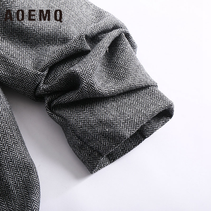 AOEMQ Women Fall Jackets Deep Color with Pocket Coats Lady Office Wear Open Stitch Mature Cold Season Coats Outwear Clothing 201126