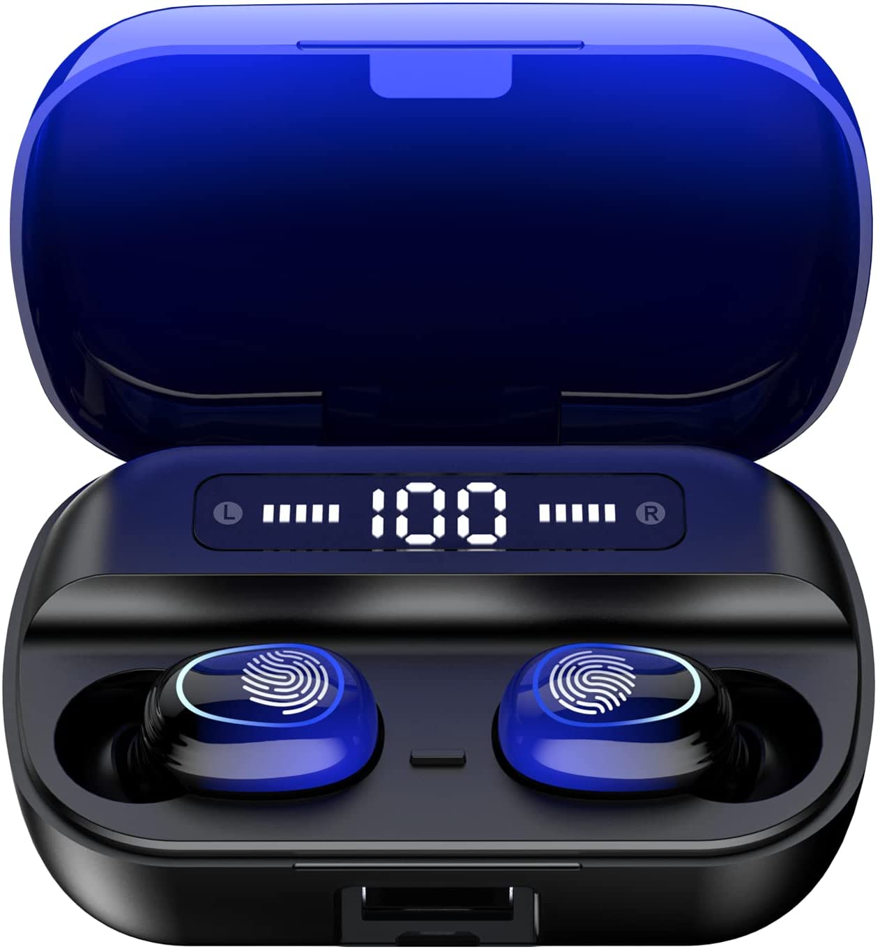 Bluetooth Headphones True Wireless Earbuds Touch Control Charging Case IPX7 Waterproof Stereo in Ear Earphones 5.1 Deep Bass Sports Earbuds with Built-in Mic
Bluetooth Headphones True Wireless Earbuds Touch Control Charging Case IPX7 Waterproof Stereo in Ear Earphones 5.1 Deep Bass Sports Earbuds with Built-in Mic