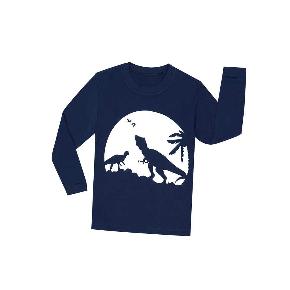Fashion Glow in the Dark Dinosaur Boys Pajamas Children Dragon Night Wears Glow in Dark Pyjamas Kids Pijamas Infantil 2-8Yrs LJ201216