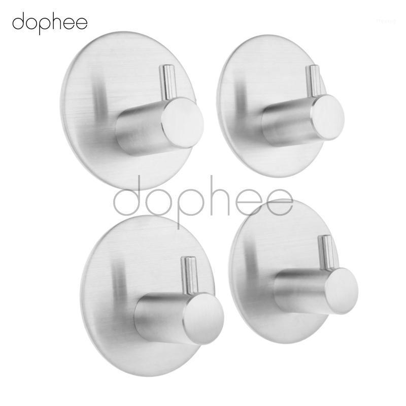 dophee 4pcs/set Stainless Steel 3M Self Adhesive Single Hooks Sticky Hanger For Bathroom Kitchen Towel Key Rack Hanging1
dophee 4pcs/set Stainless Steel 3M Self Adhesive Single Hooks Sticky Hanger For Bathroom Kitchen Towel Key Rack Hanging1