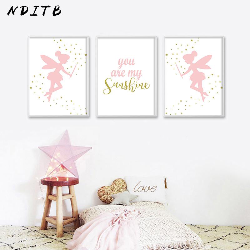 NDITB Pink Fairy Cartoon Canvas Art Poster Nursery Quote Print Minimalist Painting Wall Picture for Baby Girls Living Room Decor
NDITB Pink Fairy Cartoon Canvas Art Poster Nursery Quote Print Minimalist Painting Wall Picture for Baby Girls Living Room Decor