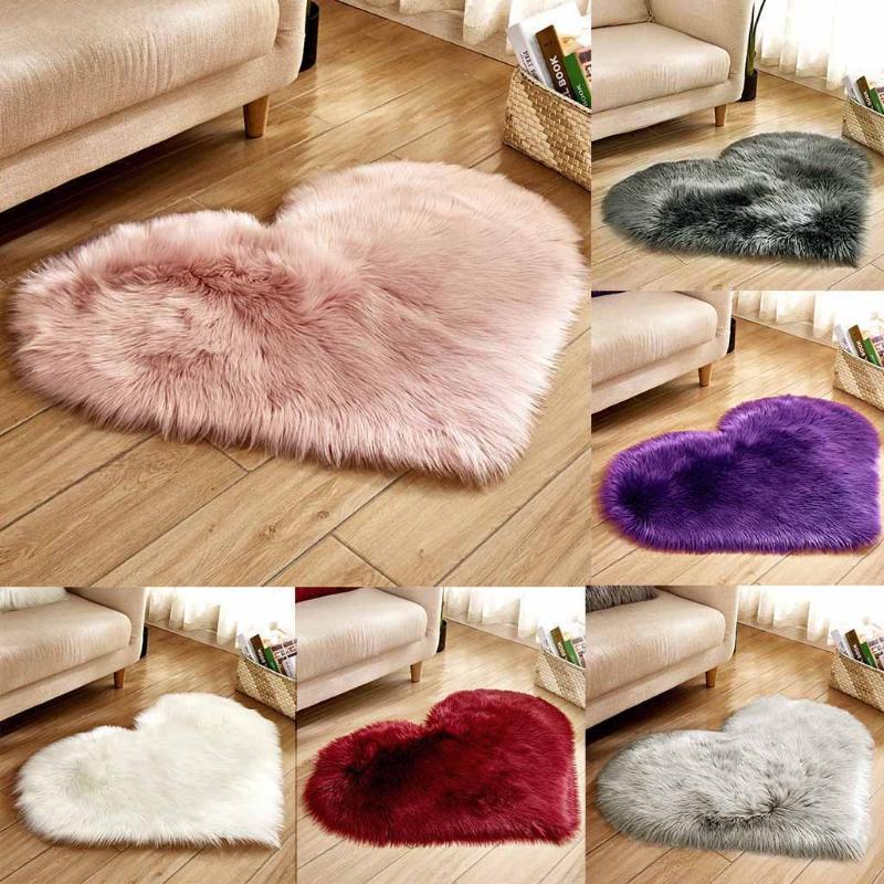 Heart Shape Carpet For Living Room Bedroom Modern 6 Colors Wool Imitation Sheepskin Rugs Faux Fur Non Slip Bedroom Carpet Mat, Purple
Heart Shape Carpet For Living Room Bedroom Modern 6 Colors Wool Imitation Sheepskin Rugs Faux Fur Non Slip Bedroom Carpet Mat, Purple