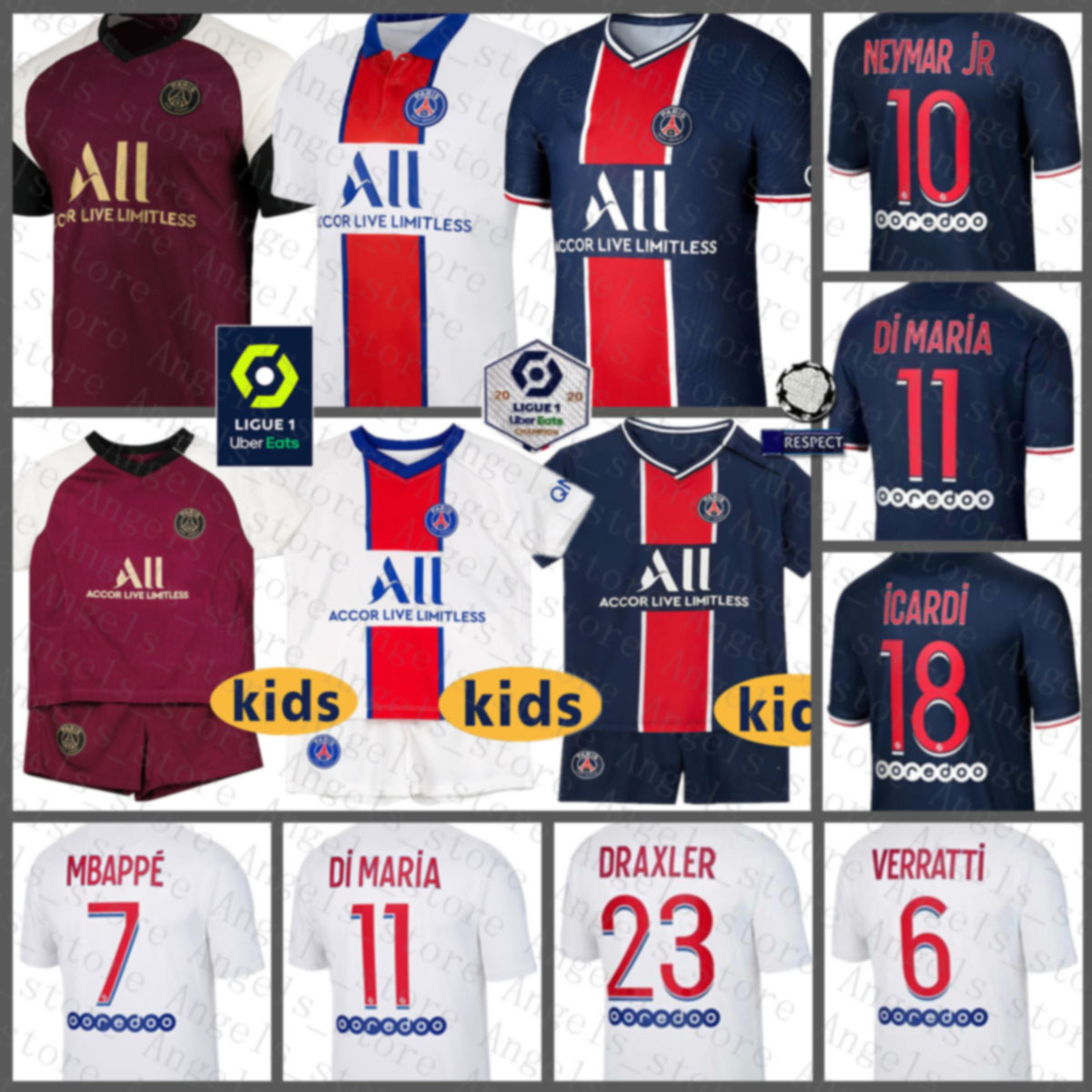 Paris Soccer Jersey Paris Saint Germain Football Shirt 7 MBAPPE maillot de foot 10 NEYMAR Men's 18 ICARDI Kids Kits DI MARIA uniforms, Black;yellow
Paris Soccer Jersey Paris Saint Germain Football Shirt 7 MBAPPE maillot de foot 10 NEYMAR Men's 18 ICARDI Kids Kits DI MARIA uniforms, Black;yellow