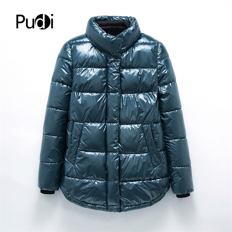PUDI QY802 new casual parkas women spring winter classic madam jackets coat overcoats jasper plus size water repellent 201217