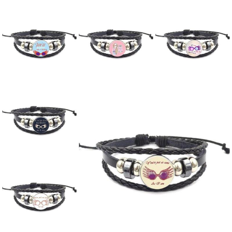 EJ Glaze You're just as sane as I am For Wedding Fashion Glass Cabochon Black Leather Bracelet Bangle Vintage 
EJ Glaze You're just as sane as I am For Wedding Fashion Glass Cabochon Black Leather Bracelet Bangle Vintage