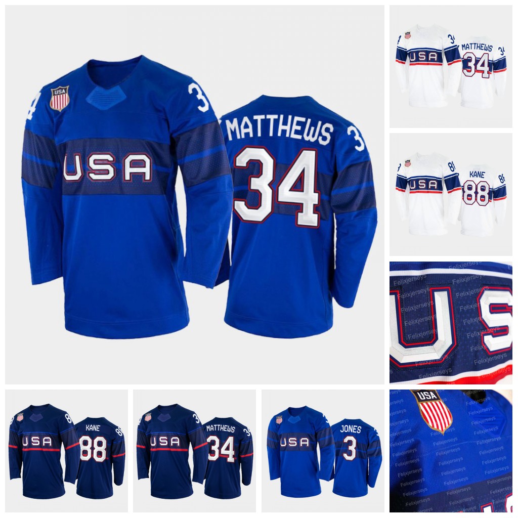 Auston Matthews Team USA 2022 Hockey Jersey Patrick Kane Seth Jones Adam Fox Jack Eichel Connor Hellebuyck Quinn Hughes Spencer Knight Paul Stastny T.J. Oshie, Navy youth s-xl
Auston Matthews Team USA 2022 Hockey Jersey Patrick Kane Seth Jones Adam Fox Jack Eichel Connor Hellebuyck Quinn Hughes Spencer Knight Paul Stastny T.J. Oshie, Navy youth s-xl