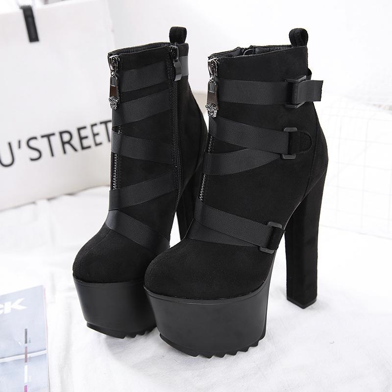 2020 New Fashion Spring Autumn Platform Ankle Boots Women 12cm Thick Heel Platform Boots Working Black JXX33
2020 New Fashion Spring Autumn Platform Ankle Boots Women 12cm Thick Heel Platform Boots Working Black JXX33