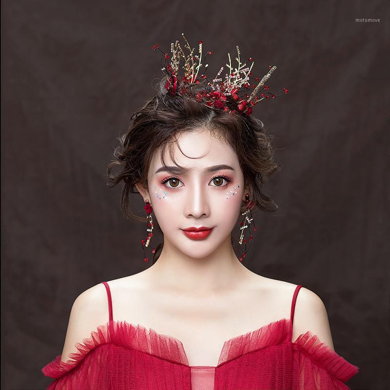 Crown tiara new bride Sen Department fairy small round crown wedding red wedding toast clothing accessories1
Crown tiara new bride Sen Department fairy small round crown wedding red wedding toast clothing accessories1