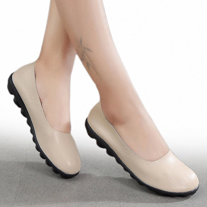 Women Flats Shallow Women Shoes For Nurse Ballerina Chaussures Femme Casual Women Loafers Genuine Leather Ballet Flat Shoes #4L8c 
Women Flats Shallow Women Shoes For Nurse Ballerina Chaussures Femme Casual Women Loafers Genuine Leather Ballet Flat Shoes #4L8c