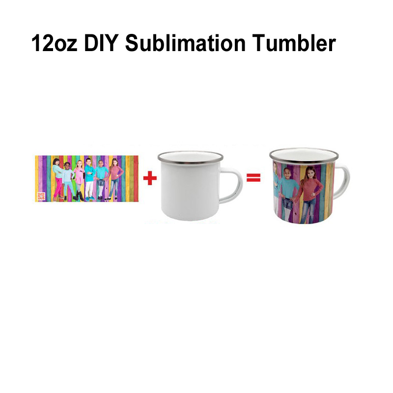 12oz Enamel Sublimation Coffee Mug Tumbler Diy Heat Nostalgia Water Cup 350ml Stainless Steel Beverage Beer Milk Mug, White
12oz Enamel Sublimation Coffee Mug Tumbler Diy Heat Nostalgia Water Cup 350ml Stainless Steel Beverage Beer Milk Mug, White