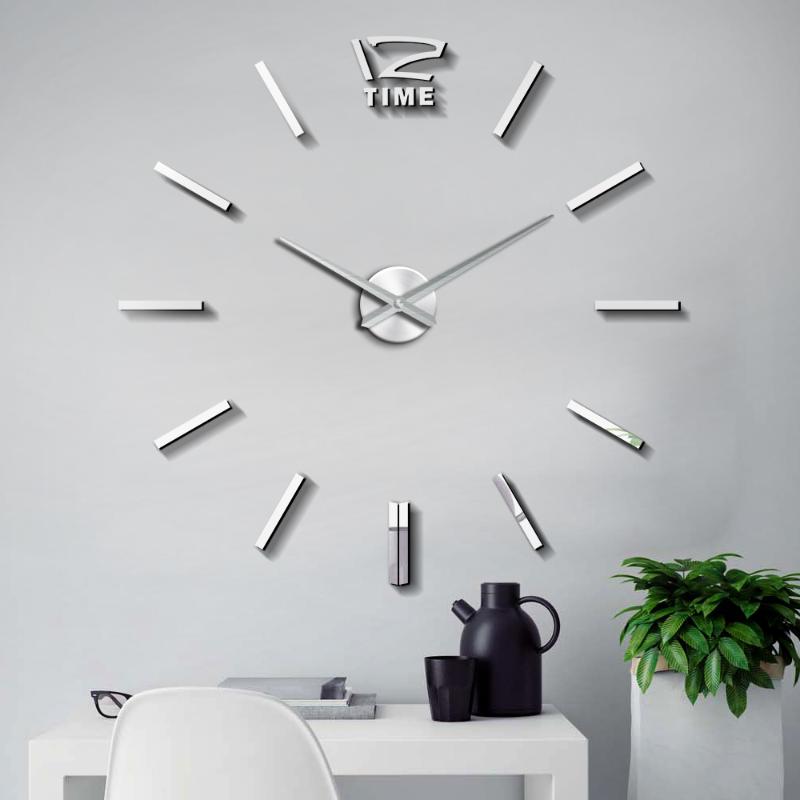 47 inch Large 3D Wall Clock Watch 3D DIY Clocks Silent Acrylic Mirror Stickers Living Room Decor Quartz Needle Modern Design
47 inch Large 3D Wall Clock Watch 3D DIY Clocks Silent Acrylic Mirror Stickers Living Room Decor Quartz Needle Modern Design