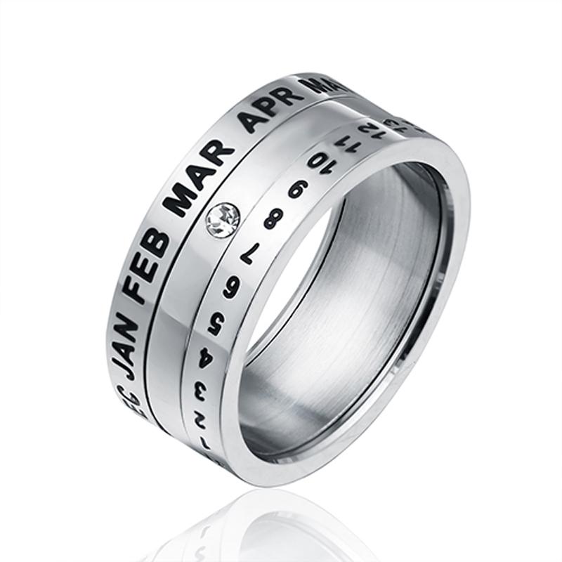 ZMZY Fashion Stainless Steel Rings for Men Women Anniversary Jewelry Date Number Letter Special Birthday Gift Finger Ring
ZMZY Fashion Stainless Steel Rings for Men Women Anniversary Jewelry Date Number Letter Special Birthday Gift Finger Ring
