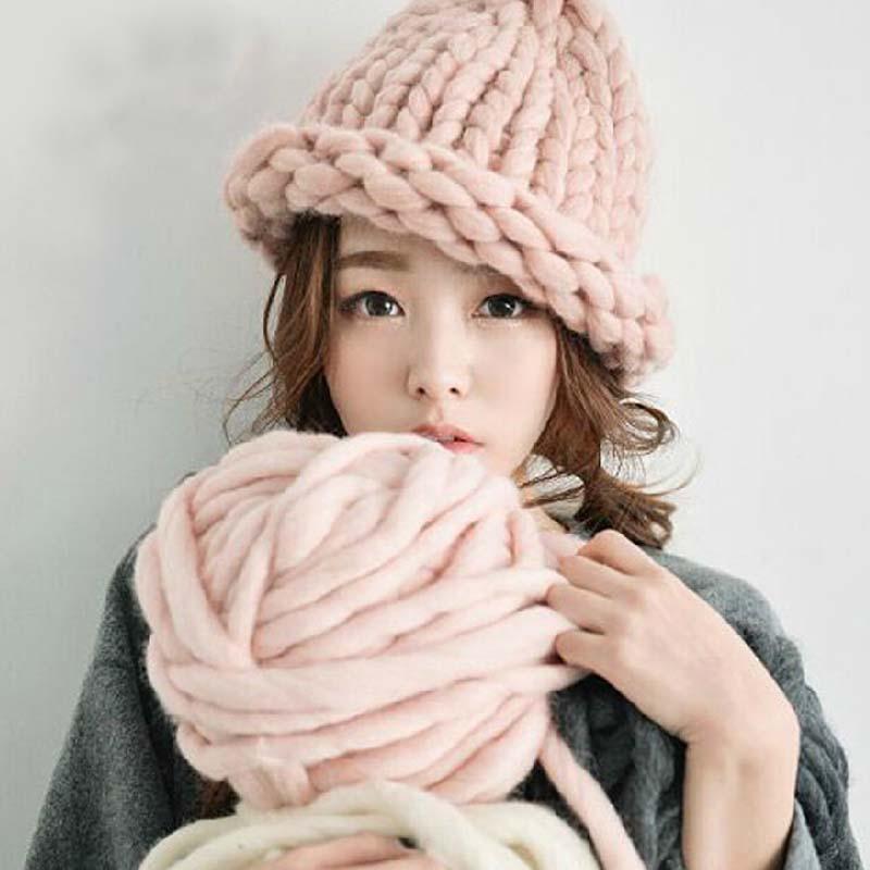 Women Winter Warm Hat Handmade Knitted Coarse Lines Cable Hats Knit Cap Candy Color Beanie Crochet Caps Women Accessories, Black
Women Winter Warm Hat Handmade Knitted Coarse Lines Cable Hats Knit Cap Candy Color Beanie Crochet Caps Women Accessories, Black