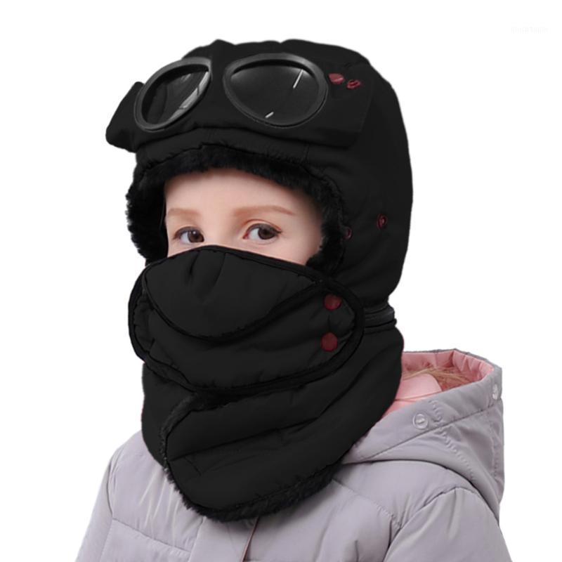 4 in 1 Kids Winter Warm Trapper Ushanka Hat Windproof Bomber Cap with Face Mask Glasses Neck Gaiter for Boys Girls Children1, Black
4 in 1 Kids Winter Warm Trapper Ushanka Hat Windproof Bomber Cap with Face Mask Glasses Neck Gaiter for Boys Girls Children1, Black