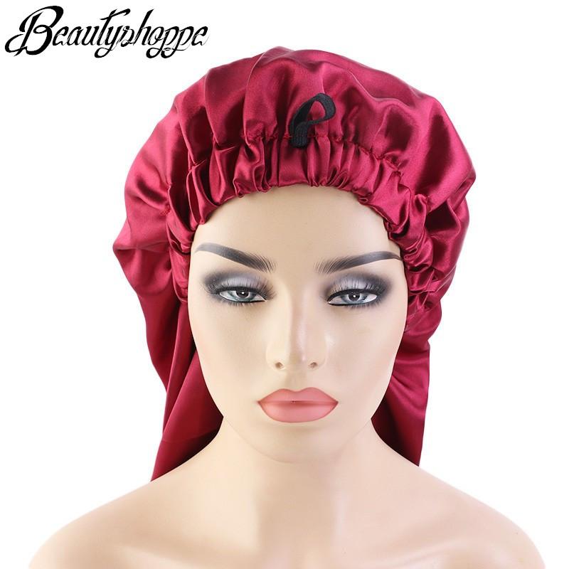 long Oversized elastic satin barrel silk hair bonnet Breathable sleeping cap turban sleep Headwear hats for adult, Black
long Oversized elastic satin barrel silk hair bonnet Breathable sleeping cap turban sleep Headwear hats for adult, Black
