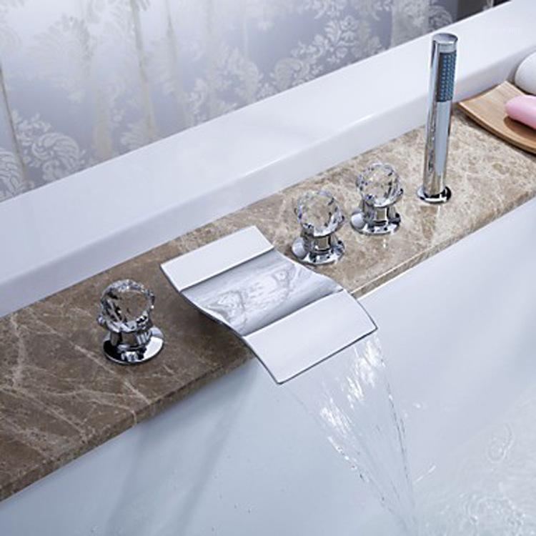 Yiyu Brand Copper Four-piece Waterfall Outlet Bath Faucet Four-piece Separate Face Pot Faucet1
Yiyu Brand Copper Four-piece Waterfall Outlet Bath Faucet Four-piece Separate Face Pot Faucet1