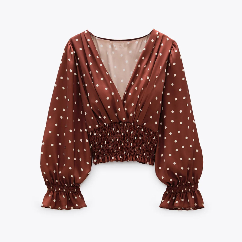 2021 New Red Polka Dot Crop Top Women Fashion Wrap v Neck Long Puff Sleeve Ruffle Blouse Vintage Elastic Hem Casual Ladies Tops Cv6r
2021 New Red Polka Dot Crop Top Women Fashion Wrap v Neck Long Puff Sleeve Ruffle Blouse Vintage Elastic Hem Casual Ladies Tops Cv6r