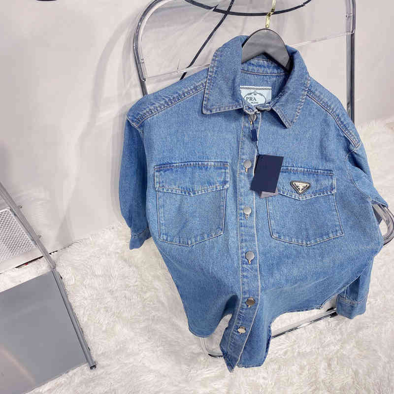 Hot Selling 22ss P RADA jacket Autumn and Winter New Couple Triangle Stitching Long Sleeve Denim Shirt Coat Men's Women's Same Top, Picture color
Hot Selling 22ss P RADA jacket Autumn and Winter New Couple Triangle Stitching Long Sleeve Denim Shirt Coat Men's Women's Same Top, Picture color