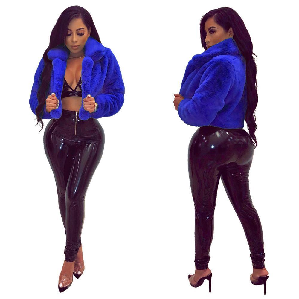 GL Women Woolen Winter Print Jackets Female Fur Fashion Hooded Zipper Plush Jackets Thick Warm Short Coat 2 Color A6277 201029