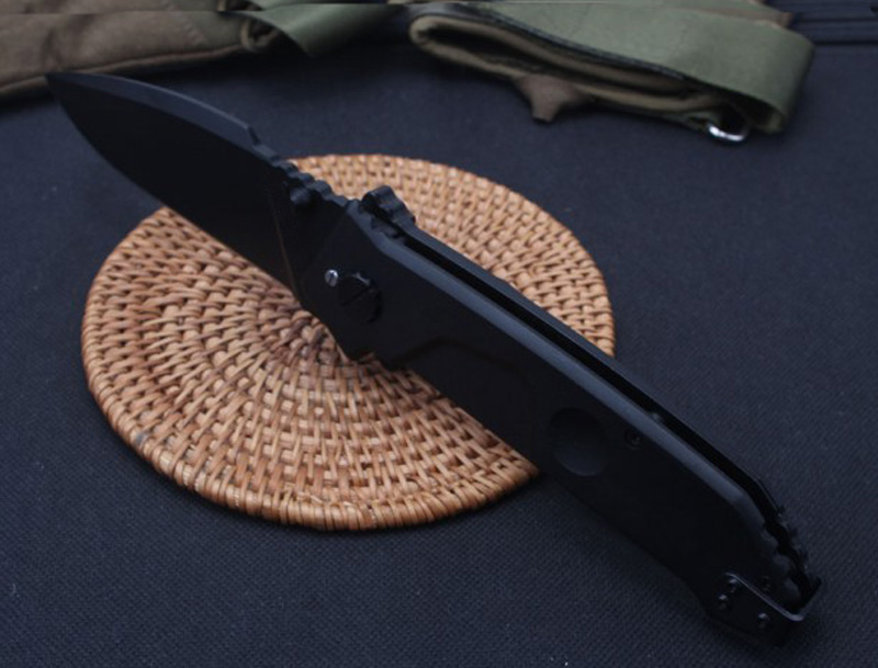 Top Quality MF1 Survival Tactical Folding Knife N690 Black Drop Point Blade CNC 6061-T6 Handle Pocket Knives With Retail Box