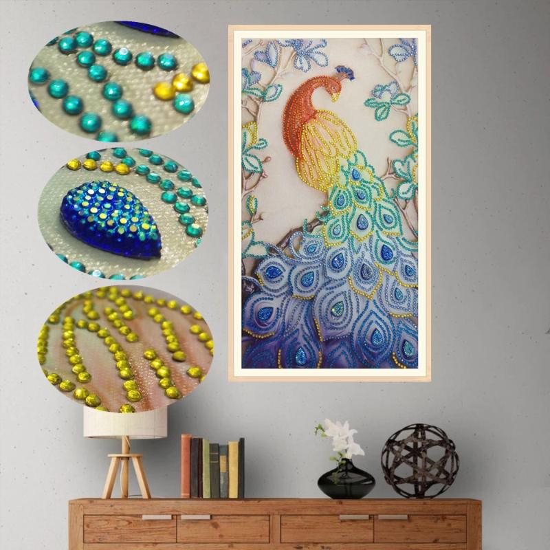5D DIY Special Shaped Diamond Painting Lifelike Elegant Peacock DIY 5D Partial Drill Cross Stitch Kits Crystal Rhinestone Arts
5D DIY Special Shaped Diamond Painting Lifelike Elegant Peacock DIY 5D Partial Drill Cross Stitch Kits Crystal Rhinestone Arts