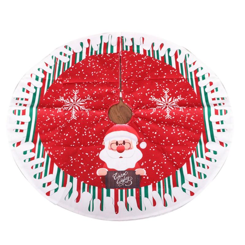 Christmas Tree Skirt Xmas Floor Mat Cover Home Party Decor Fashion Chic Linen Printed Carpet Cover For New Year Decor
Christmas Tree Skirt Xmas Floor Mat Cover Home Party Decor Fashion Chic Linen Printed Carpet Cover For New Year Decor