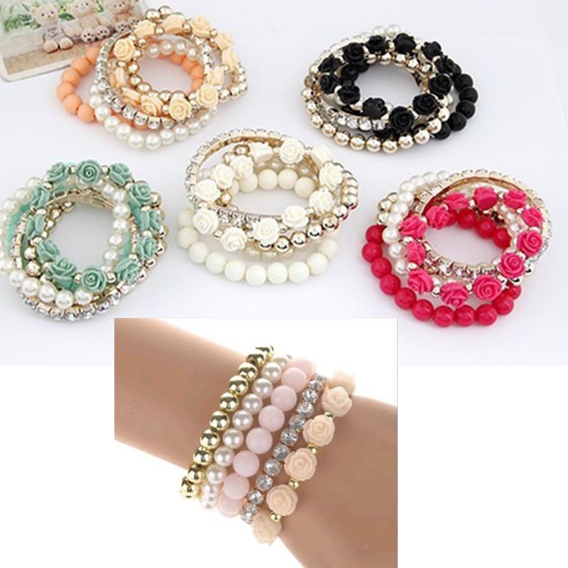 cross-border platform hot style Korean version sweet multi-layer rose elastic bracelet European and American jewelry
cross-border platform hot style Korean version sweet multi-layer rose elastic bracelet European and American jewelry