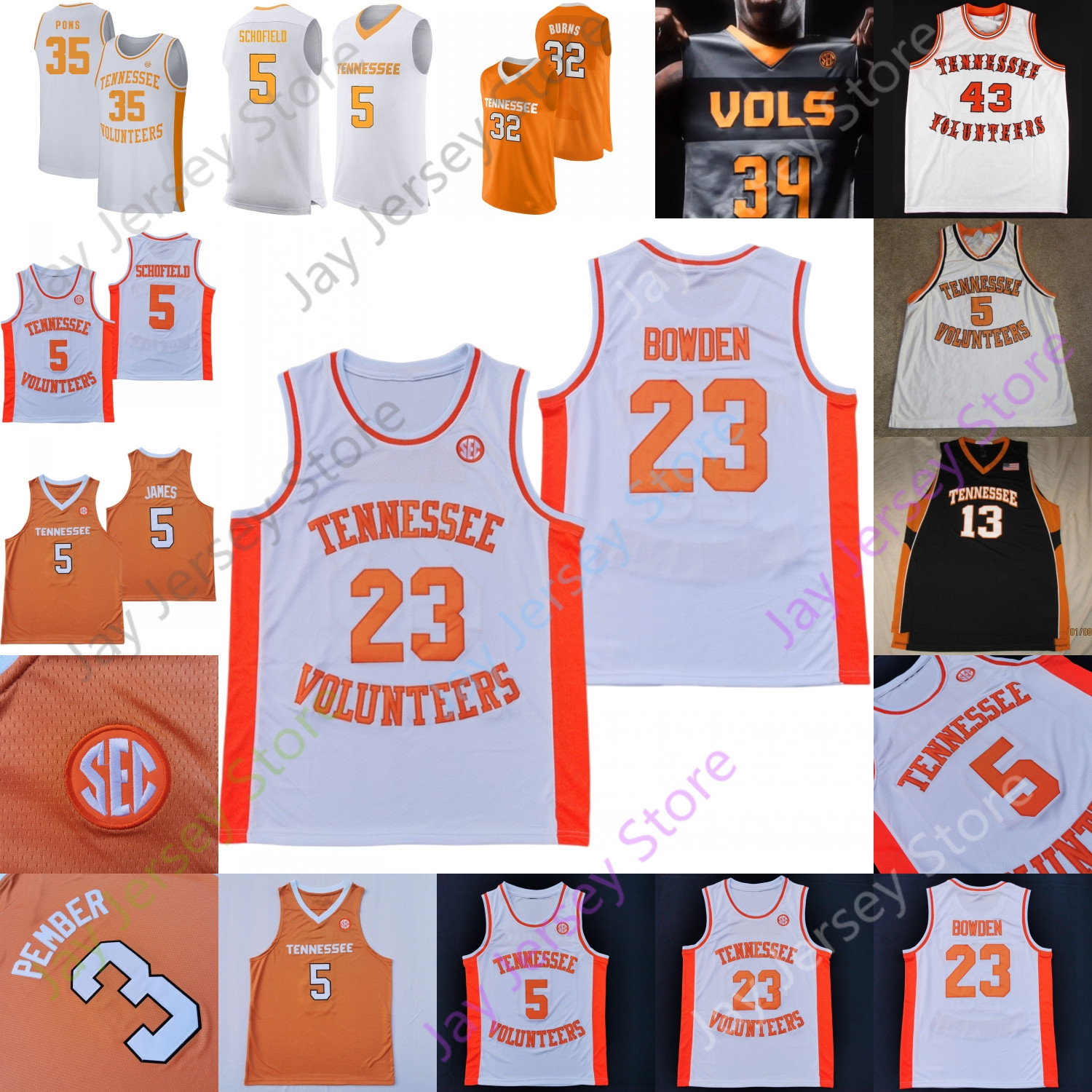 Tennessee Volunteers Basketball Jersey NCAA College Williams Admiral Schofield Tobias Harris Josh Richardson Olivier Nkamhoua Uros Plavsic, Black;red
Tennessee Volunteers Basketball Jersey NCAA College Williams Admiral Schofield Tobias Harris Josh Richardson Olivier Nkamhoua Uros Plavsic, Black;red
