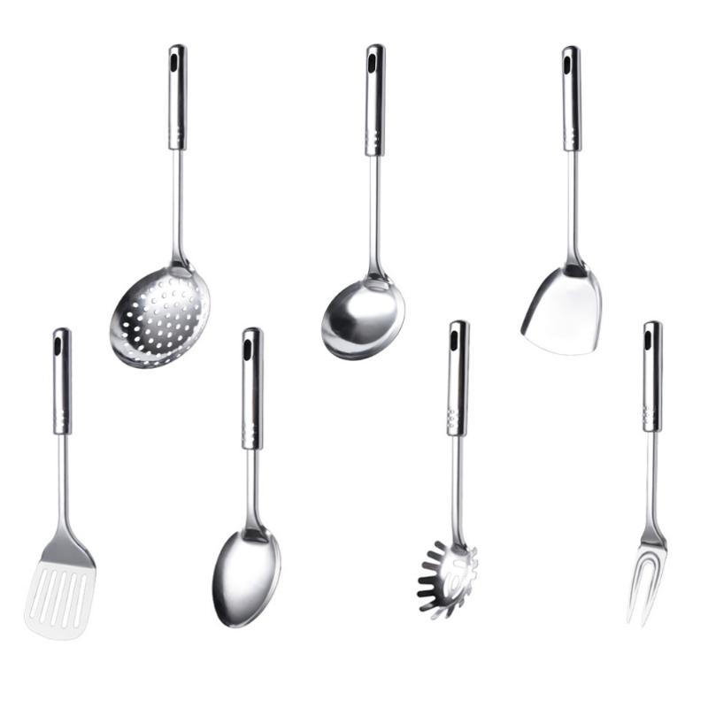 7pcs Cookware Stainless Steel Durable Utensil Kit Cooking Gadgets Colander Soup Ladle
7pcs Cookware Stainless Steel Durable Utensil Kit Cooking Gadgets Colander Soup Ladle