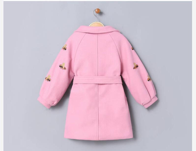 Autumn Children's Clothing Coat Girls Winter Woollen Jackets Kids Warm Outerwear Fashion Toddler Baby Girls Princess Jackets 201125