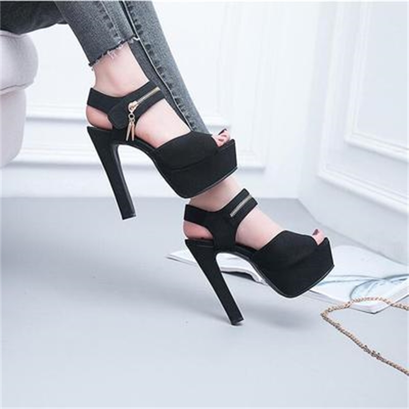 Square Float Shoe Summer 2020 Sexy Oco High Heel Shoes 13.5 centimeters Mouth of Fish Platform Sandals Women in HH7X, Blake
Square Float Shoe Summer 2020 Sexy Oco High Heel Shoes 13.5 centimeters Mouth of Fish Platform Sandals Women in HH7X, Blake