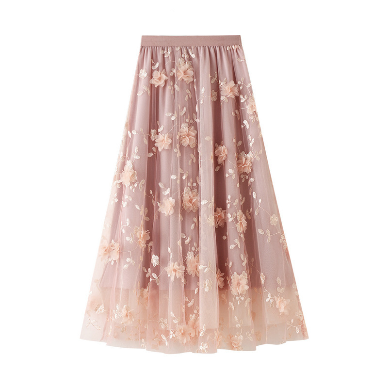 New 2021 Women Summer Boho A-line Mesh High Waist Three Layer Flower Embroidery Long Skirt Elegant Faldas Jupe Saia 71th, Black
New 2021 Women Summer Boho A-line Mesh High Waist Three Layer Flower Embroidery Long Skirt Elegant Faldas Jupe Saia 71th, Black