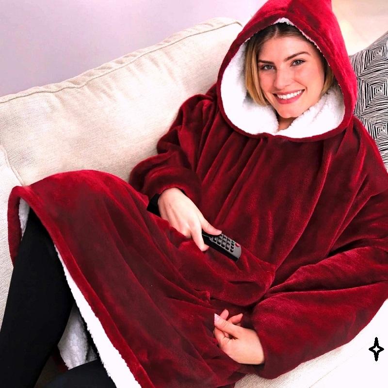 Dropshipping Winter super Warm TV Pocket Hooded Blanket Lazy Sofa Blanket Pure Color Plush Coral Fleece Jacket
Dropshipping Winter super Warm TV Pocket Hooded Blanket Lazy Sofa Blanket Pure Color Plush Coral Fleece Jacket