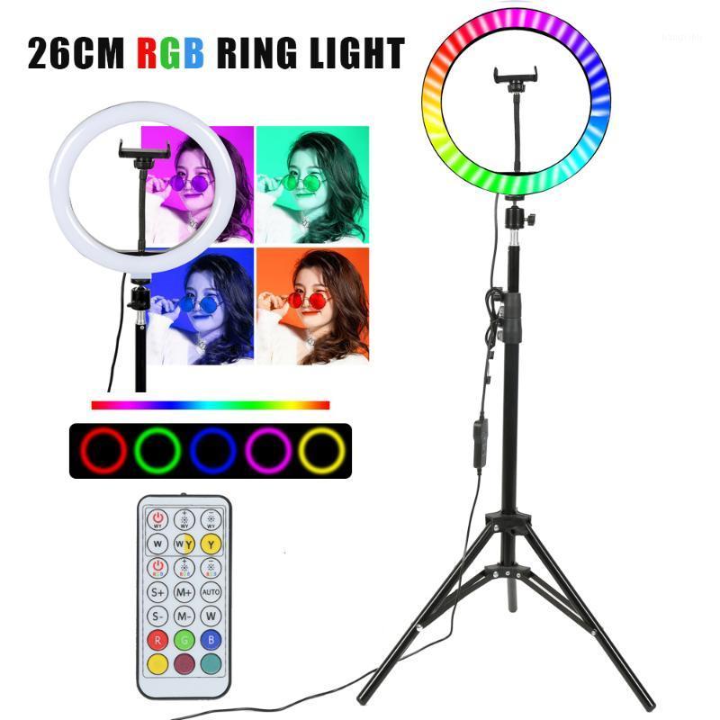 26cm Colorful RGB Ring Light with Stand Phone Tripod Lighting Ring Light with Remote Phone Camera Holder for Tiktok Photo Video1
26cm Colorful RGB Ring Light with Stand Phone Tripod Lighting Ring Light with Remote Phone Camera Holder for Tiktok Photo Video1