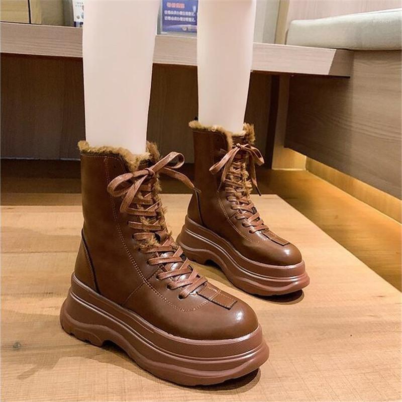 High Top Height Increasing 7CM Snow Boots Winter Warm Boots Woman Plush Platform Ankle Shoes Trainers Fur Chunky Sneakers Woman1, Brown
High Top Height Increasing 7CM Snow Boots Winter Warm Boots Woman Plush Platform Ankle Shoes Trainers Fur Chunky Sneakers Woman1, Brown