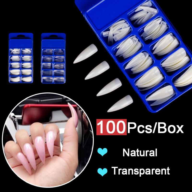 100Pcs/Box Long Eagle Claw Shape Fake Nails Half Cover Stiletto Nail Tips False Nails Acrylic DIY False Art Salon Tips, Transparent
100Pcs/Box Long Eagle Claw Shape Fake Nails Half Cover Stiletto Nail Tips False Nails Acrylic DIY False Art Salon Tips, Transparent