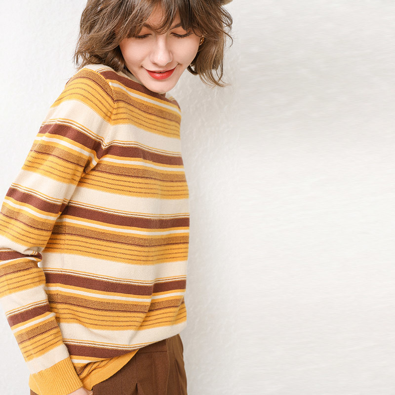 -selling sweaters women's knitted cashmere sweaters striped women's autumn and winter sweaters S-XXXL 201221