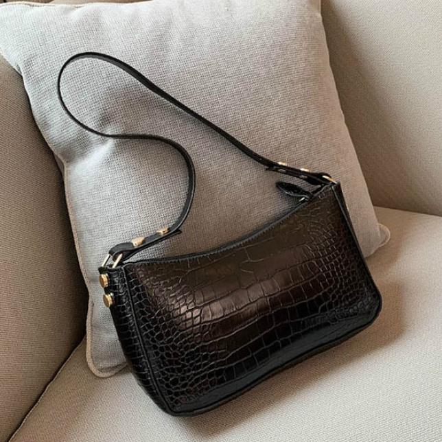 Fashion Trend Women's Bags 2021 New Crocodile Pattern Women's Shoulder Bag Baguette Small Crowd Bag PU Female Underarm, Coffee
Fashion Trend Women's Bags 2021 New Crocodile Pattern Women's Shoulder Bag Baguette Small Crowd Bag PU Female Underarm, Coffee