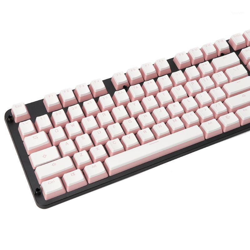 RGB 108 Keycaps ANSI Layout Add ISO PBT Pink Pudding Double Skin Milk Shot Backlit Keycap With Keycap Storage Board For OEM1
RGB 108 Keycaps ANSI Layout Add ISO PBT Pink Pudding Double Skin Milk Shot Backlit Keycap With Keycap Storage Board For OEM1