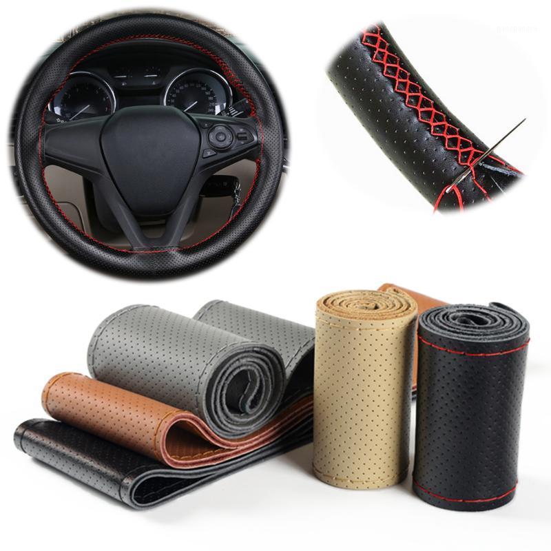 Dewtreetali 38cm Genuine Leather Auto Car Steering Wheel Cover Soft Anti-slip Braid With Needles Thread Interior Accessories1
Dewtreetali 38cm Genuine Leather Auto Car Steering Wheel Cover Soft Anti-slip Braid With Needles Thread Interior Accessories1