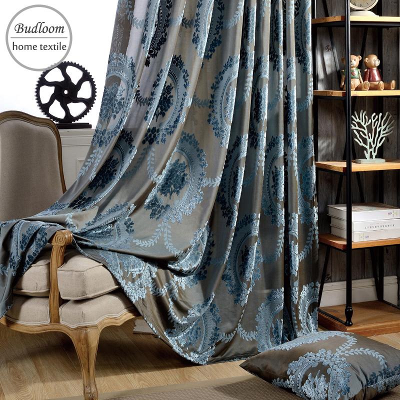 Classic European curtains Flocked Jacquard tulle curtains green brown blue for living room luxury for bedroom
Classic European curtains Flocked Jacquard tulle curtains green brown blue for living room luxury for bedroom